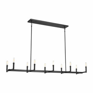 Chandeliers 10 Lamps Daxley Chandelier - Matte Black - 59.75in Diameter - E12 Candelabra Base