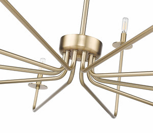 Chandeliers 10 Lamps Marceline Chandelier - Modern Gold - 48in Diameter - E12 Candelabra Base