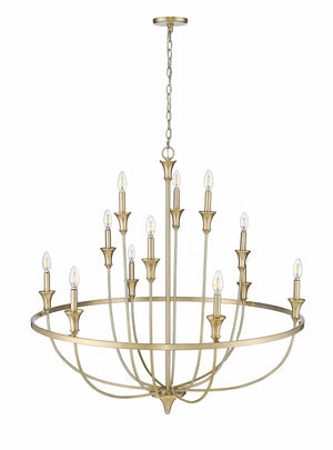 Chandeliers 12 Lamps Emery Chandelier - Modern Gold - 40.2in Diameter - E12 Candelabra Base