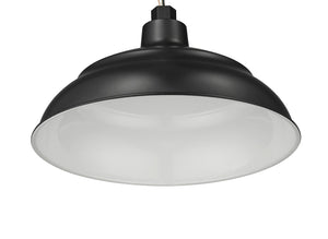 ECO-RLM Shade 14in. Integrated LED Warehouse Shade - Satin Black - 11W - 3000K