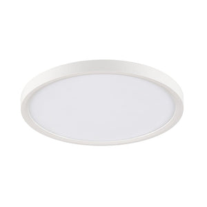 Flush Mounts LED 15W 15.7in. Round Matte White Dimmable LED Ceiling Light - 100 Degree Beam - 120VAC - Direct Wiring - 1,500 Lm