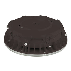 100W LED Round Canopy Light - Wattage and Color Switching - Bronze Finish