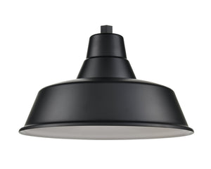 ECO-RLM Shade 17'' Satin Black Classic Warehouse Shade