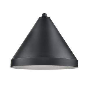 ECO-RLM Shade 17'' Satin Black Cone Shade