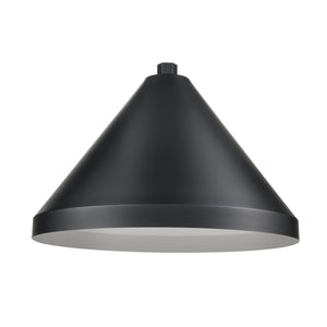 ECO-RLM Shade 17'' Satin Black Wide Cone Shade