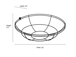 ECO-RLM Accessories 20'' Diameter Satin Black Wire Guard for 20'' Diameter Shades