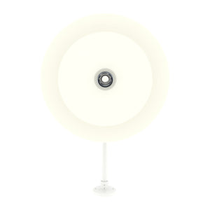 Fovero RLM 21" White RLM Barn Light Shade With 22" Long Gooseneck Arm