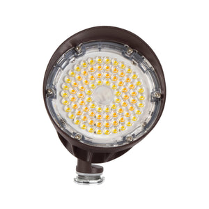 LED Flood Lights 25W/20W/13W LED Bullet Flood Light - 100-277VAC - 3K/4K/5K CCT - NEMA 5H5V Beam Angle - Brown Finish