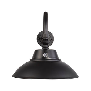 Integrated LED RLM 42W/35W/28W Black LED Gooseneck Barn Light Fixture - 14in Shade - 3K/4K/5K CCT - 120V - Photocell