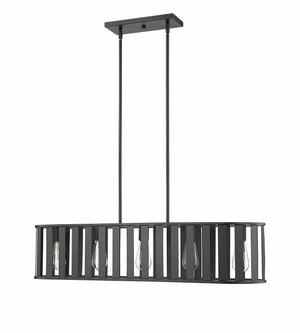 Chandeliers 5 Lamps Stella Chandelier - Matte Black - 38.625in Diameter - E26 Medium Base