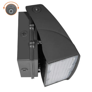 LED Wall Packs 50W/40W/30W LED Full Cutoff Wall Adjustable Wallpacks  - Black