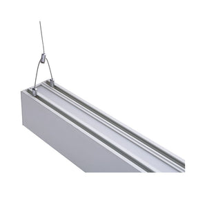 LED High Bay Lights 50W LED Linear Up & Down Suspension Light Fixture / 3K/4K/5K CCT / White Finish / Dimmable / DLC Premium