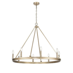 Chandeliers 8 Lamps Carruth Chandelier - Modern Gold - 36in Diameter - E12 Candelabra Base