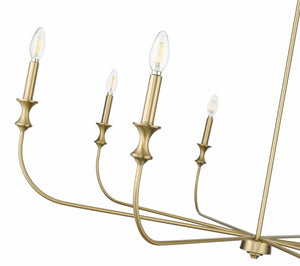 Chandeliers 8 Lamps Savanne Chandelier - Vintage Brass - 47.5in Diameter - E12 Candelabra Base