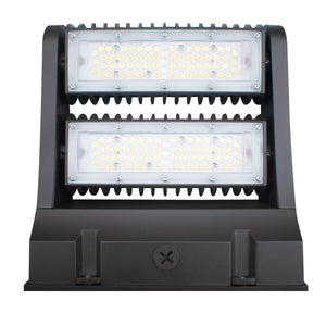 LED Wall Packs 80W/60W/40W LED Rotating Wall Pack / Double Module / 3K/4K/5K CCT / 100-277VAC / Bronze