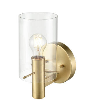 Wall Sconces Apolla Wall Sconce - Vintage Brass - Clear Glass - 7in. Extension - E26 Medium Base