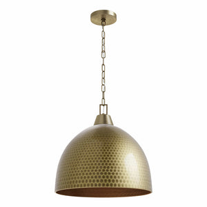 Pendant Fixtures Arrco Pendant - Aged Brass - 18in. Diameter - E26 Medium Base