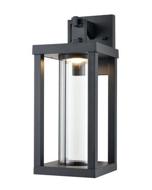 Wall Sconces Dumont LED Wall Sconce - Powder Coated Black - Clear Glass - 11W Integrated LED Module - 414 Lm - 3000K Warm White