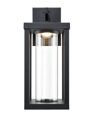 Wall Sconces Dumont LED Wall Sconce - Powder Coated Black - Clear Glass - 11W Integrated LED Module - 450 Lm - 3000K Warm White