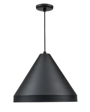 R Series Cone Pendant - Satin Black - 17in. Diameter - E26 Medium Base