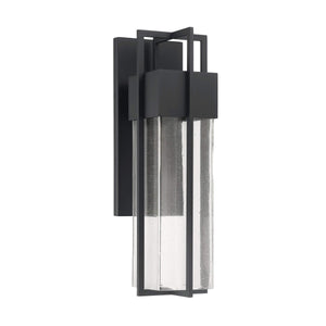 Wall Sconces Kingler LED Wall Sconce - Powder Coated Black - Clear Seeded Glass - 11W Integrated LED Module - 306 Lm - 3000K Warm White