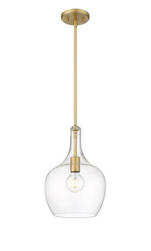 Pendant Fixtures Lamara Pendant - Vintage Brass - Clear Glass - 10in. Diameter - E26 Medium Base