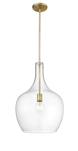 Pendant Fixtures Lamara Pendant - Vintage Brass - Clear Glass - 15in. Diameter - E26 Medium Base