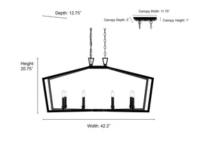 Pendant Fixtures Lizabeth Pendant - Matte White / Modern Gold -  42.2in. Diameter - E12 Candelabra Base