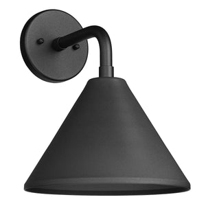 Axston Outdoor Wall Sconce - Textured Black - 11.84in. Extension - E26 Medium Base