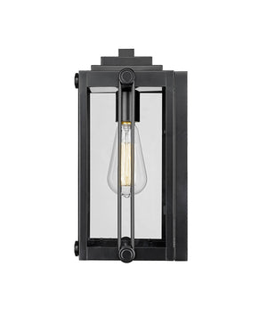 Wall Sconces Oakland Outdoor Wall Sconce - Powder Coated Black - Clear Glass - 6.87in. Extension - E26 Medium Base