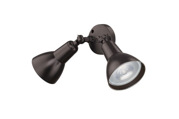 Dual (2-Head) LED Bronze Flood Light for Outdoor Lighting