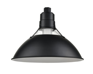 13'' Satin Black Glass Cone Shade