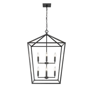 Pendant Fixtures Pendant Fixture - Matte Black -24in. Diameter - E26 Medium Base