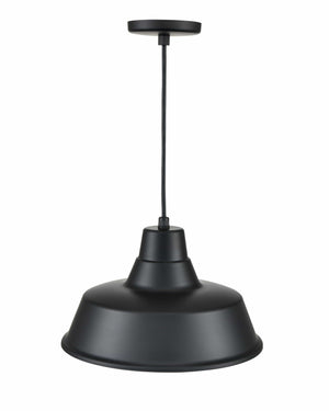 Pendant Fixtures R Series Classic Warehouse Pendant - Satin Black - 14in. Diameter - E26 Medium Base