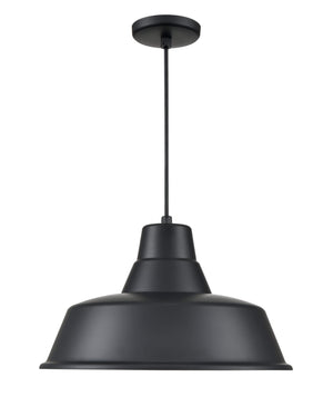 Pendant Fixtures R Series Classic Warehouse Pendant - Satin Black - 17in. Diameter - E26 Medium Base