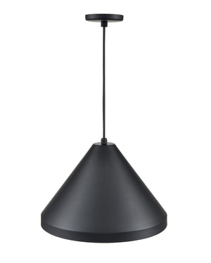 Pendant Fixtures R Series Cone Pendant - Satin Black - 13in. Diameter - E26 Medium Base