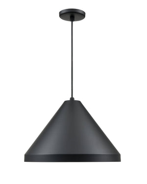 Pendant Fixtures R Series Cone Pendant - Satin Black - 13in. Diameter - E26 Medium Base