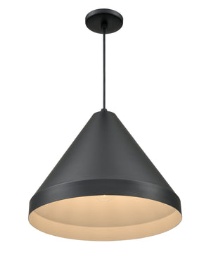 Pendant Fixtures R Series Cone Pendant - Satin Black - 17in. Diameter - E26 Medium Base