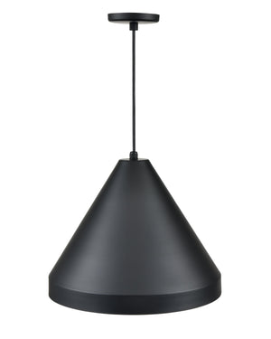 Pendant Fixtures R Series Cone Pendant - Satin Black - 17in. Diameter - E26 Medium Base