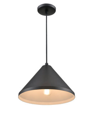 Pendant Fixtures R Series Wide Cone Pendant - Satin Black - 13in. Diameter - E26 Medium Base