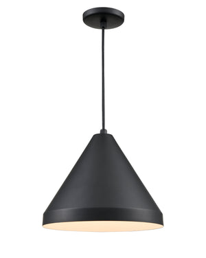 Pendant Fixtures R Series Wide Cone Pendant - Satin Black - 17in. Diameter - E26 Medium Base