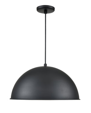 Pendant Fixtures R Series Wide Deep Bowl Pendant - Satin Black - 18in. Diameter - E26 Medium Base