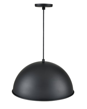 Pendant Fixtures R Series Wide Deep Bowl Pendant - Satin Black - 18in. Diameter - E26 Medium Base