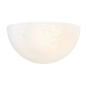 Wall Sconces Single Lamp Wall Sconce - White - Faux Alabaster Glass - 5.5in. Extension - E26 Medium Base