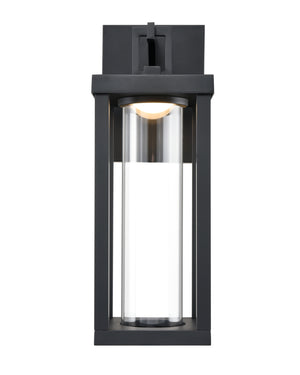 Dumont LED Wall Sconce - Powder Coated Black - Clear Glass - 6W Integrated LED Module - 209 Lm - 3000K Warm White