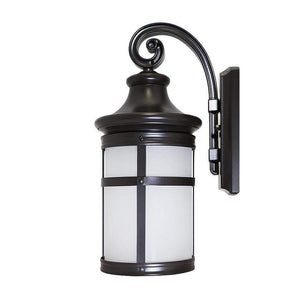 LED Wall Lamps 12.5W Outdoor LED Wall Lantern W/Oil Rubbed Bronze Aluminum Die Cast & Frosted Glass Lens - 1200 lm 3000K - Warm White